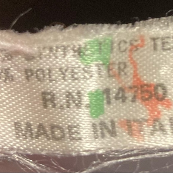 Vintage Scarf Made In Italy Red And White - Picture 3 of 4